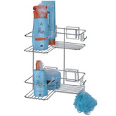 Suporte Porta Shampoo Sabonete Duplo Fixação Com Ventosa